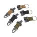 Tactical Key Chain for Men | EDC Gear Clip with HK Clip & Steel Ring | Large Military Molle Accessory in Black - Buy Online on GoSupps.com