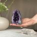 Deep Purple Amethyst Geode (1-1.5 Lb) Raw Cluster Crystals - Authentic from Uruguay - Buy Online on GoSupps.com