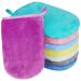 PHOGARY -Pack of 8 pieces Bath Mitten Gloves for Washing Lace -Speaking Size Premium Cotton 8 Colors 15x21 cm