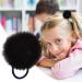 Tonsee Pompom Hair Ties - Fluffy Black Elastic Hair Band & Cute Plush Ball Ponytail Holder for Girls - Shop Internationally! - Buy Online on GoSupps.com