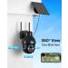 ANRAN 2K Outdoor Security Camera with Solar Power, 360 View, Smart Siren, Color Night Vision, Alexa Compatible - Q3 Black (3MP) - Buy Online on GoSupps.com