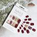 Christmas False Nails Set - 24Pcs Red Short Square Press on Nails with Santa & Snowflake Xmas Glitter. Perfect for Women & Girls Festival Holiday Nail Art - Buy Online on GoSupps.com