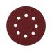 125mm Polishing Grinding Wheel - Red Perforated Flocked Sandpaper & Support Pads (60#) | International Shipping Available - Buy Online on GoSupps.com