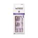 KISS imPRESS No Glue Pedi Press-On Toenails Light Purple Lilac Glitter Squoval Shape Includes 24 Nails Prep Pad 1 Manicure Stick 1 Mini File Satisfied
