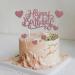 PT Haahoos 7Pcs Cake Toppers Rose Gold Cake Decoration Happy Birthday sign and Heart Shaped Cupcake Topper for Women Girls Mommy Birthday Cake Ice Cream Party Decor - Buy Online on GoSupps.com