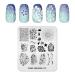 Kads FA064 Nail Art Stamping Plate - Fashion Series DIY Decoration Tool for Stunning Nail Designs - Buy Online on GoSupps.com