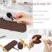 Travel Essentials Makeup Bag Set - Silicone Brush Storage & Beauty Blender Case - Easy to Clean Soft & Portable (Brown) - Buy Online on GoSupps.com