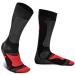 Piarini 2 pairs of unisex ski socks Skistrumpf winter sports snowboard - breathable socks knee socks thermosocks function socks from merino wool outdoor socks 35-38 black with red