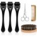 URAQT 6 Piece Beard Growth Kit with Titanium Microneedle Derma Roller - Beard Grooming Tools for Men - Buy Online on GoSupps.com