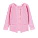 SMILING PINKER Toddler Girls Knit Cardigan Soft Warm Sweaters with Pockets 1-2 Years Bright Pink