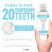 JJ CARE Temporary Tooth Replacement Kit | Moldable Thermoplastic Beads Tooth Filler | Dental Tools for DIY Chipped Tooth Repair | Missing/Broken Tooth Fix for up to 20 Teeth - Buy Online on GoSupps.com