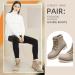 KKYC Women's Hiking Boots - Outdoor Non Slip Casual Boot in Desert Taupe - Size 8.5 - Buy Online on GoSupps.com