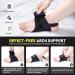 Arch Support Inserts for Plantar Fasciitis Relief | Adjustable Compression Bands & Gel Pads - 2 Pairs - Buy Online on GoSupps.com