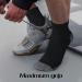 Compression Socks for Men & Women - Best Support for Running Cycling & Plantar Fasciitis - 4 Pack Crew Socks (S-M) - A03 Black - Buy Online on GoSupps.com
