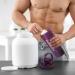 KICHLY (Set of 2 Classic Protein Shaker Bottle (700 ml) with Protein Shaker Ball - Non-Leak Cap with Container for Protein Shakes Perfect Fitness & Workout Partner (Plum & Clear) - Buy Online on GoSupps.com
