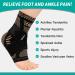 INDEEMAX Ankle Brace for Men & Women | Copper Infused Compression Sleeve for Sprained Ankle Plantar Fasciitis & Achilles Tendonitis Pain Relief - Medium Copper Black - Buy Online on GoSupps.com