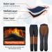 AOLI RAY Men's Ski & Snowboard Pants - Waterproof Windproof Bibs with Removable Straps - Dark Blue Outdoor Gear - Buy Online on GoSupps.com