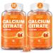 Calcium 1200 mg with Vitamin D3 Supplement for Adults - Calcium Gummies with 5000iu Vitamin D3, K2, B6, B12, Magnesium & Zinc - Calcium Supplement for Women Men - Easy to Digest, Vegan Orange 60 Count (Pack of 2)