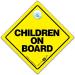 Children On Board Car Sign - Yellow Baby on Board Novelty Bumper Sticker Decal - Buy Online on GoSupps.com