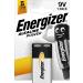 Energizer Battery 9V/6LR61 Alkaline Powe 1-pak 235398 (1-pak)