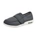 Men s Double Extra Wide Slip Resistant Adjustable Straps Diabetic Shoes Elderly Diabetic Edema Shoes Swollen Feet Support Wide Walking Shoes for Pain Reliefa (Color : Gris Size : 12)