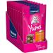 Vita power cat yums cat snack with delicate chicken with cat grass extra meaty with filling in stock size without adding sugar and grain (9x 40g) chicken + cat grass