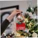 Alipis 1pc Decorative Hanging Decor Ornament Festival Home Tree Decoration Pendant Nice Iron Mail Xmas Red 9X9CM - Buy Online on GoSupps.com