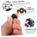 Sosoport 100 Pcs Pigeon Anklet Feeder Legs Oyster Shell for Chickens Tag Band Charm Poultry Pen Plastic 1.3X1.3CM Black - Buy Online on GoSupps.com