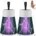 2PCS Mozz Guard Mosquito Zapper Bedbugs Heater Buzzbug Mosquito Killer USB Charing and Low Noise Mozz Guard 2.0 Waterproof Mozz Guard for Indoor Home Garden Camping Picnic (Size : 2 Green)