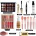 All in One Makeup Set Cosmetic Make up Gift Set for Women Beginners Includes Eyeshadow Palette Foundation & Face Primer Eyeliner Stamp lip gloss Set Eyebrow Soap Makeup Sponge brushes Set - Buy Online on GoSupps.com