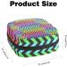 Abstract Colorful Stripes Period Bag | Sanitary Napkin Travel Pouch & Makeup Bag - Color77 - Buy Online on GoSupps.com