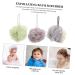 Mipcase 3pcs Bath Ball & Flower Bathing Accessories for Kids | Shower Puffs Loofah & Skin Cleaning Tools - Buy Online on GoSupps.com