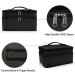 Ethereal Double Layer Nail Polish Organizer Bag | Hold 30 Bottles | Portable Travel Case in Black - Buy Online on GoSupps.com