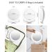 10X 1X Double Sided Magnifying Makeup Vanity Mirror | Rechargeable Lighted Mirror with 3 Color Settings | Adjustable Rotation LED Desk Mirror - White - Buy Online on GoSupps.com