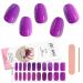 Kalolary Gel Nail Polish Strips Semi Cured Nail Gel Art Sticker Waterproof Full Nail Wraps Decal Sets with Nail File and Stick for Women Girls Nail Art Decor (UV/LED Lamp Required) (7)