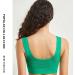 RTDGCV Women's Seamless Sports Bra - Padded Wireless Breathable Yoga & Sleep Bra for Big Breasts | Comfy Workout & Running Support (240506B Green) - Buy Online on GoSupps.com