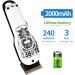 Professional Hair Clippers Cordless Haircut Kit Rechargeable 2000mAh Hair Beard Trimmer Haircut Grooming Kit with 10 Guide Combs & for barber/Men/Father/Husband/Boyfriend White - Buy Online on GoSupps.com