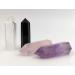 4 Healing Crystal Bars Set - Amethyst Clear Quartz Rose Quartz & Black Obsidian | Reiki Chakra Meditation Therapy - Buy Online on GoSupps.com