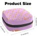 Portable Storage Bags for Women's Bandages | Colorful Menstrual Pads & Tampon Holder | Orange Rabbit & Violet Design - Buy Online on GoSupps.com