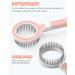 Zewze Long-Haired Dog Brush - Stainless Steel Pet Ridge Comb for Removing Knots & Grooming - Ideal for Dogs - Pink - Buy Online on GoSupps.com