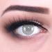 Buy Top Quality White Screen Mesh Colored Contact Lenses - 1 Pair for Halloween Mardi Gras & Carnival | Free Contact Lens Case Included - Buy Online on GoSupps.com