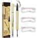 Eyebrow Pen Waterproof Eyebrow Makeup Pencil with Gel Sweatproof Makeup Supplies Long Lasting Cosmetics for Women and Girls Daily Work Travel Dates Sports - Buy Online on GoSupps.com