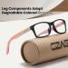 Blue Light Blocking Glasses for Women & Men | Spring Hinge Anti-Glare Eyeglasses for Computer Gaming & TV | Lightweight Bamboo Frames - Buy Online on GoSupps.com