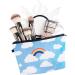 PREMYO Small Cosmetic Bag - Stylish Makeup & Pencil Case for Women - Rainbow Design - Buy Online on GoSupps.com