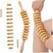Wood Massage Scooter & Back Roller - 12 Rolls 360 Curved Muscle Relief Cellulite Treatment & Manual Gloves - Buy Online on GoSupps.com