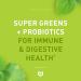 Greens Superfood Gummies with Spirulina & Digestive Enzymes - 60 Gummies for Immune & Digestive Health - Buy Online on GoSupps.com