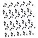 NOLITOY 100pcs Eye Shadow Stick Eyeshadow Eye Makeup Tools Cosmetic Woman Makeup Tools Make up Makeup Stick 7.5x0.5cm Black