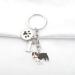 Ensianth Dog Keychain - Perfect Gifts for Dog Lovers | Puppy Paw Print Keyring for Dog Owners Mom & Dad | French Bulldog Keychain - Buy Online on GoSupps.com