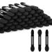 G2plus 100 pieces of eyeshadow Applicator black disposable eyeshadow brush dual pages eyeshadow sponge Applicator brushes for eyeshadow 100 pieces black