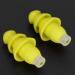 Buy Comfortable Waterproof Swimming Earplugs | Reusable Silicone Noise Reduction Ear Plugs with Storage Box for Swimming Snorkeling Showering Surfing - Yellow - Buy Online on GoSupps.com